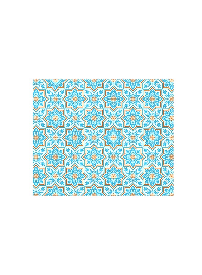 فيلاتو مفرش طاولة من المخمل بتصميم رمضان كريم أزرق 145x120سم  - Image 2
