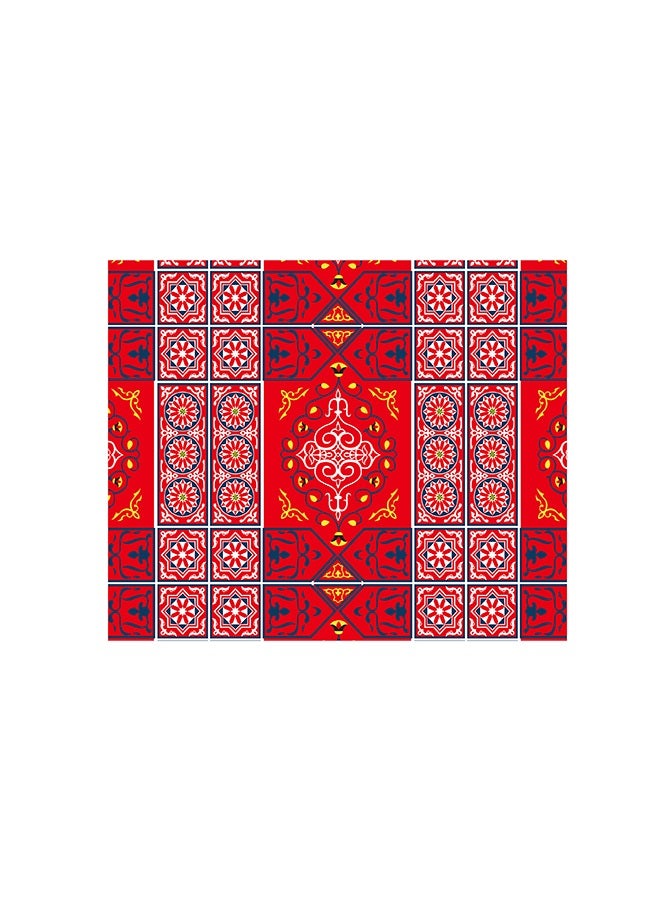 Ramadan Kareem Velvet Tablecloth Red 145x120cm - v1617875035/N46376532A_1