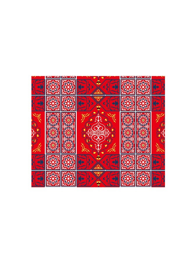 Vellato Ramadan Kareem Velvet Tablecloth Red 145x120cm - Image 2