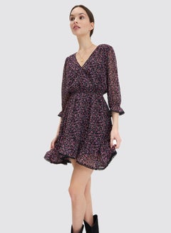 Mohito Floral Print Dress Black  - Image 1