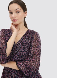 Mohito Floral Print Dress Black  - Image 2