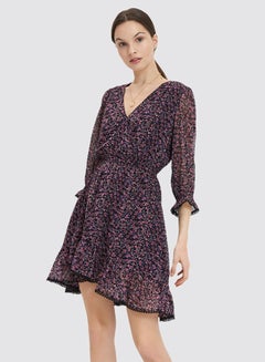 Mohito Floral Print Dress Black  - Image 4