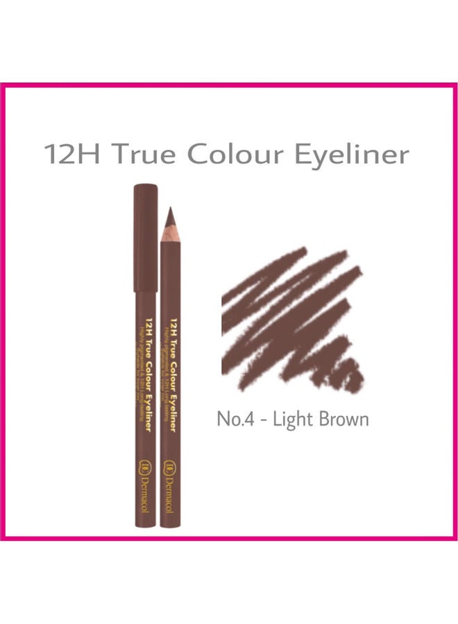 Dermacol 12H True Colour Eyeliner No 4 Light Brown - Image 3