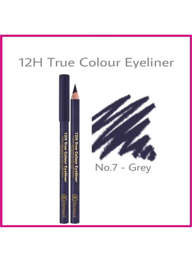 Dermacol 12H True Colour Eyeliner No 7 Grey - Image 2