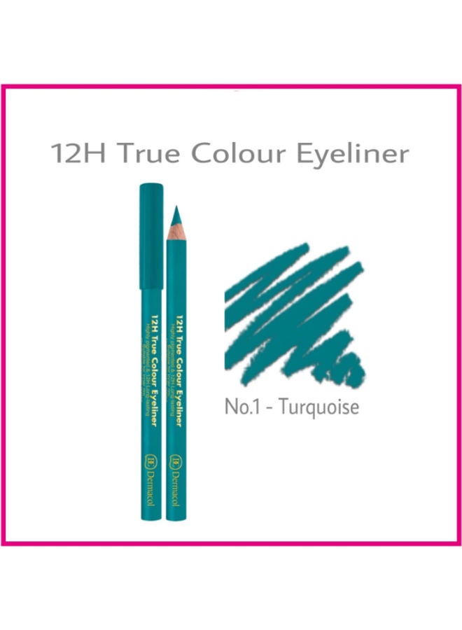 Dermacol 12H True Colour Eyeliner No 1 Turquoise - Image 2