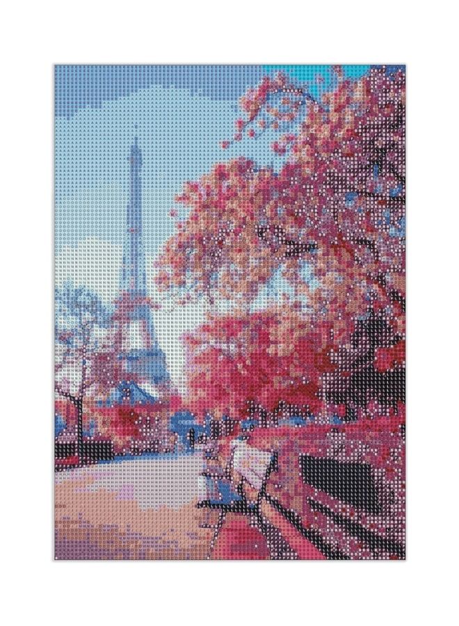 Paris Themed DIY 5D Diamond Painting Kit Multicolour - Image 1