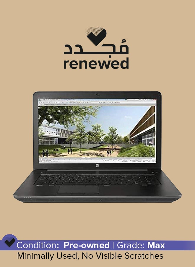 HP - Renewed - Zbook Ã¢â‚¬Å½M9L91AV Laptop With 17.3-Inch Display,Intel Core i7 Processor/32GB RAM/1TB SSD/4GB Nvidia GeForce GTX Series Graphics English/Arabic Black - Image 1