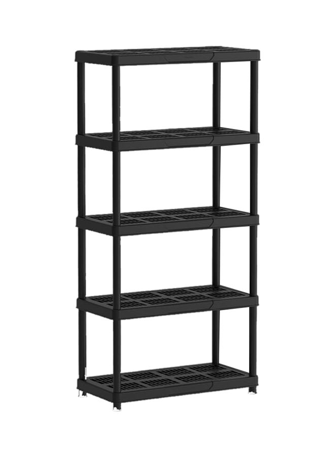 5-Tiers Shelving Storage Rack Black