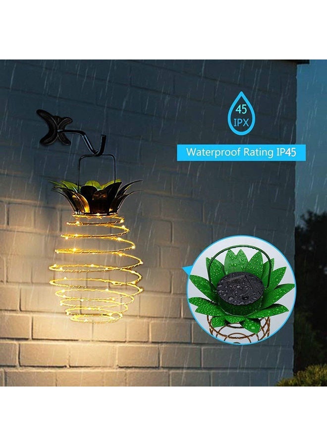 آن فش مجموعة مصابيح LED بتصميم أناناس مكونة من قطعتين أبيض دافئ 9.1x5.1بوصة  - Image 3