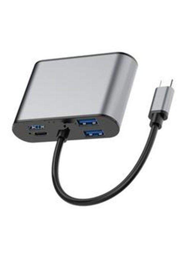Basix 8-In-1 USB Hub Grey - Image 1