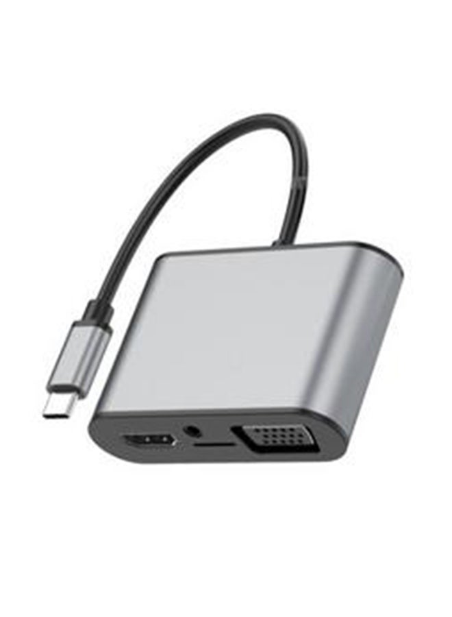Basix 8-In-1 USB Hub Grey - Image 2