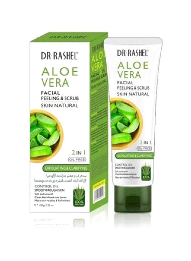 DR. RASHEL - Aloe Vera Facial Peeling & Scrub 2 In 1 100grams - Image 1