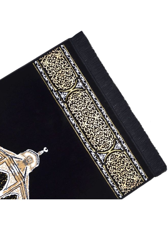 متجر سلام - سجادة صلاة على شكل مقام سيدنا ابراهيم أسود/ أبيض - Image 1