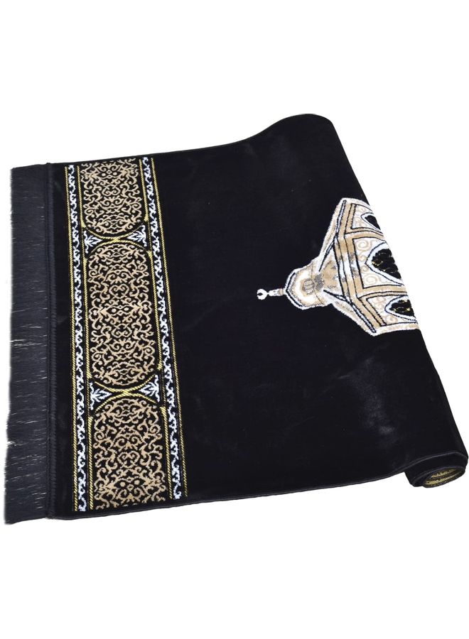 متجر سلام - سجادة صلاة على شكل مقام سيدنا ابراهيم أسود/ أبيض - Image 1