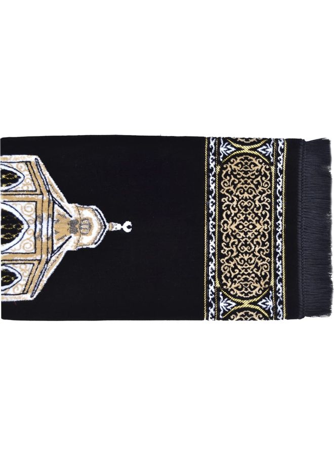 متجر سلام - سجادة صلاة على شكل مقام سيدنا ابراهيم أسود/ أبيض - Image 1