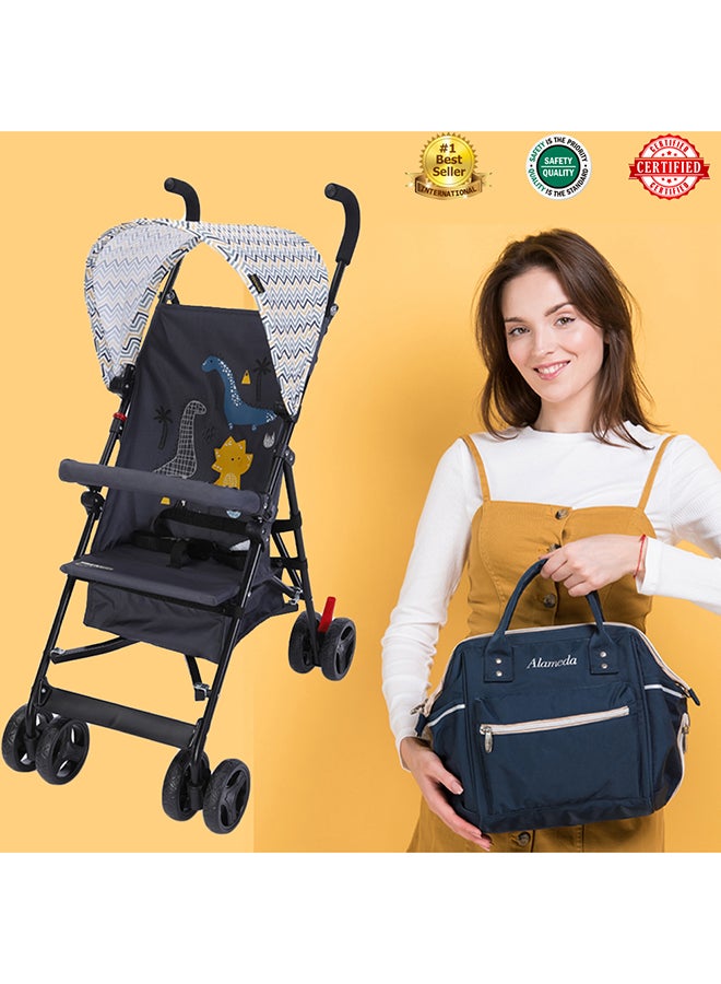 TEKNUM - Eco Stroller And Bag Combo - Yellow Wave - Image 1