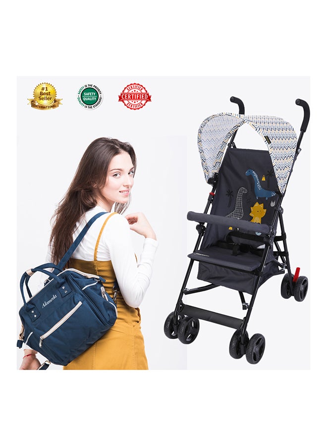 TEKNUM - Eco Stroller And Bag Combo - Yellow Wave - Image 1