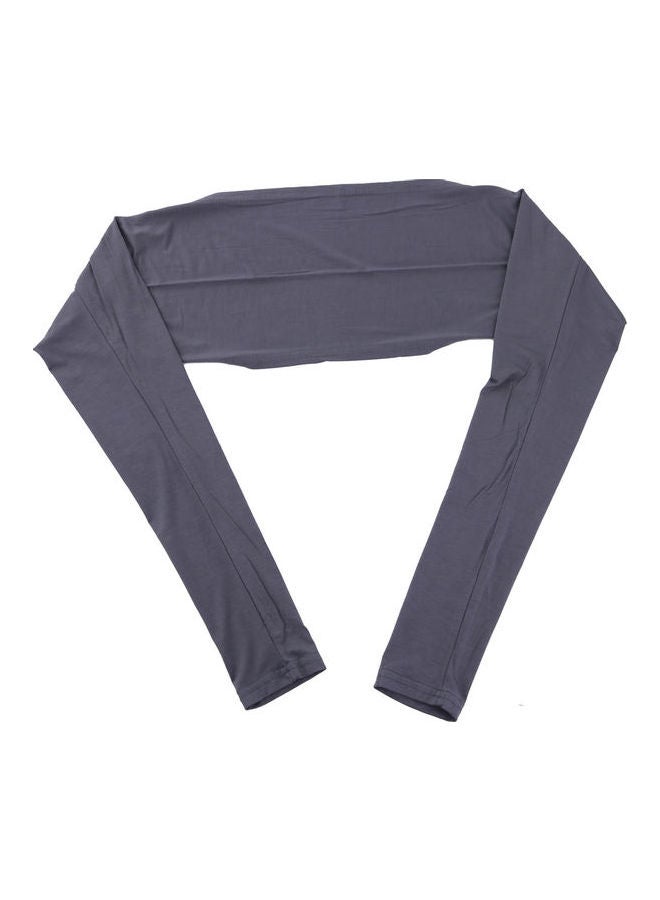 شال مريح بأكمام رجلان رمادي - Image 3