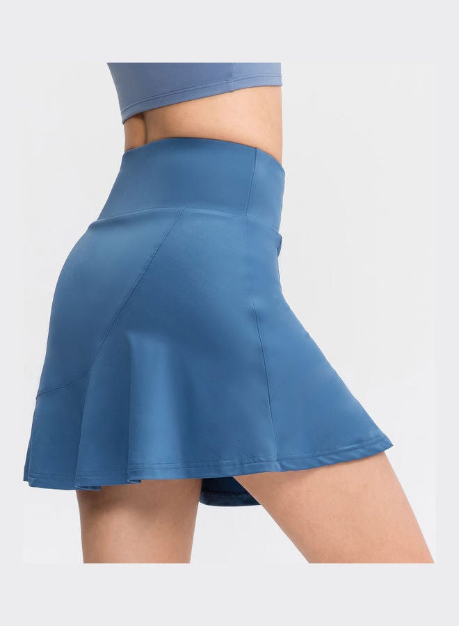 Ruffled Sport Skirt Blue  - Image 2