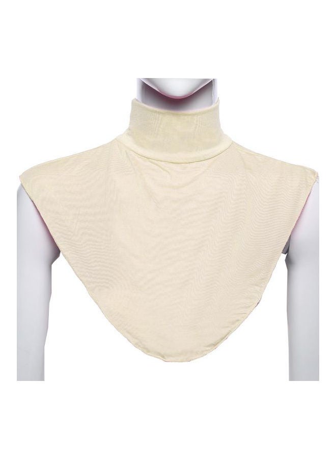 Comfortable Top Neck Scarf Beige - Image 1