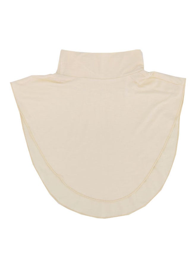 Comfortable Top Neck Scarf Beige - Image 2