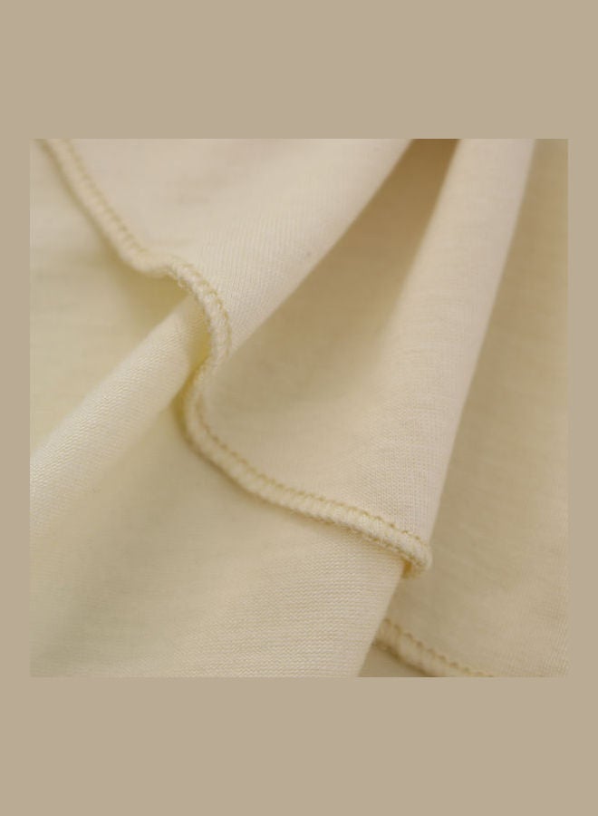 Comfortable Top Neck Scarf Beige - Image 4
