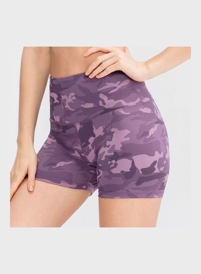 Yoga Shorts Purple  - Image 1