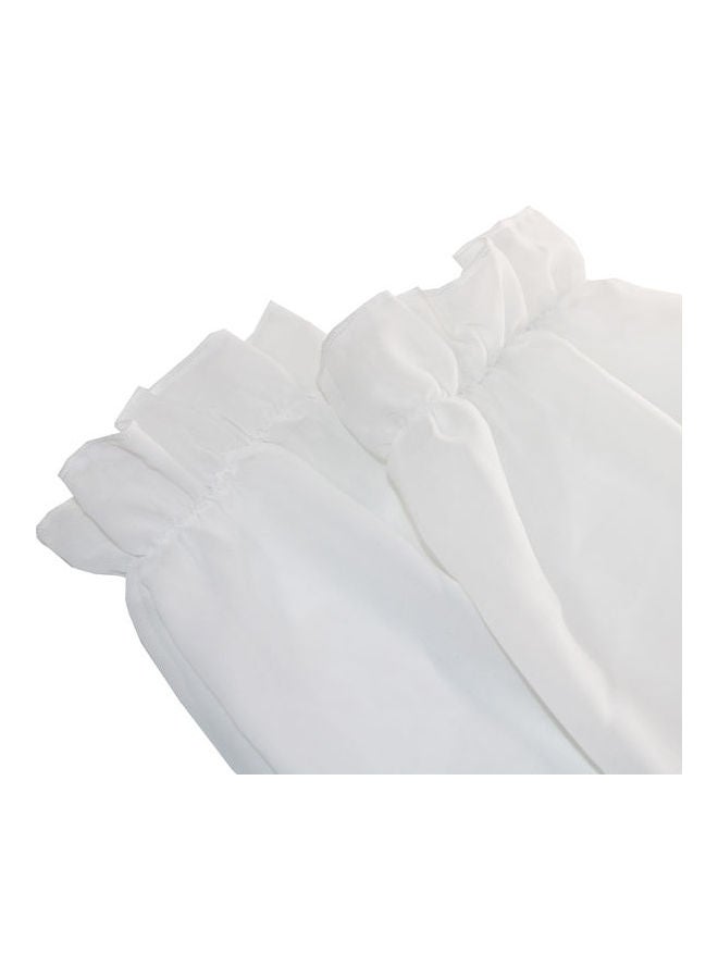 شال مريح بأكمام من رغلان "Raglan" . أبيض - Image 4