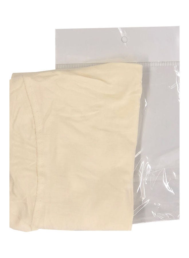 Comfortable Chin Long Scarf Beige - Image 4