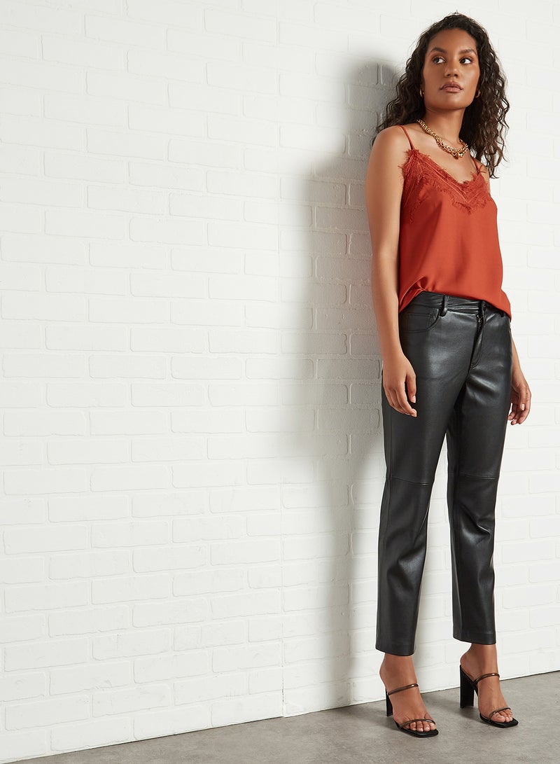 trendyol Lace Detail Blouse Brick  - Image 4