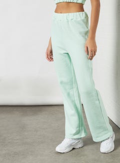Sivvi x GenM Fleece Wide Leg Jogger Green  - Image 1