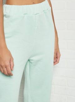 Sivvi x GenM Fleece Wide Leg Jogger Green  - Image 4