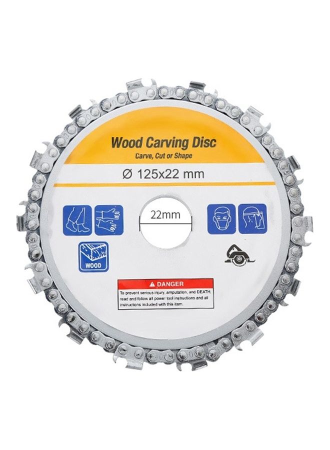 Woodworking Chainsaw Carving Disc Silver  - Image 1