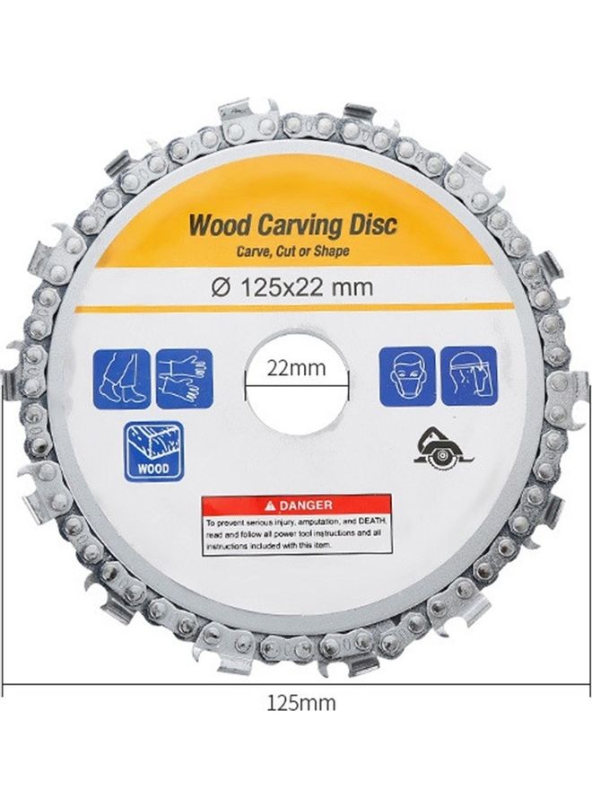 Woodworking Chainsaw Carving Disc Silver  - Image 4