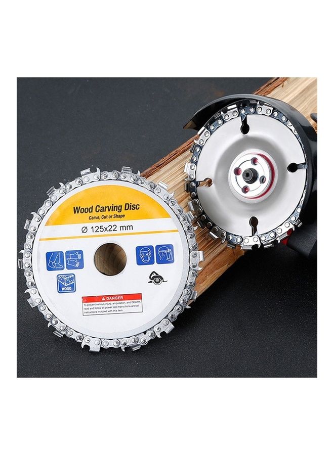 Woodworking Chainsaw Carving Disc Silver  - Image 5
