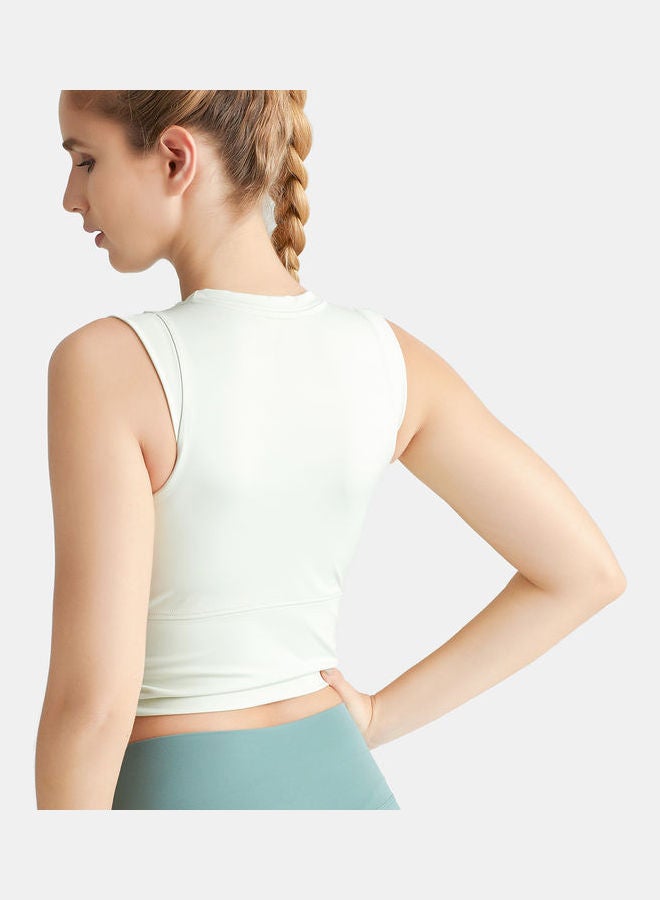 Solid Sports Bra Green - Image 5