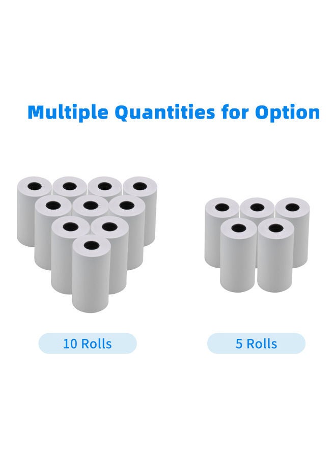 Generic - 10-Piece Blank Thermal Paper Roll Set - Image 1