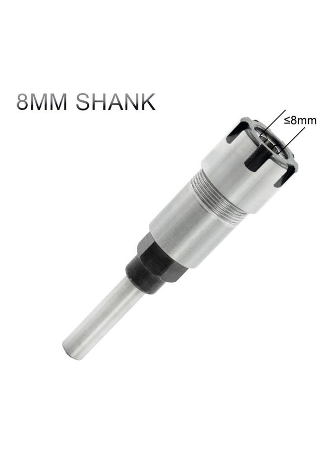 لقمة تخديد بساق فولاذية زنبركية أسود/ فضي - Image 2