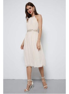 Hale Midi Dress Beige