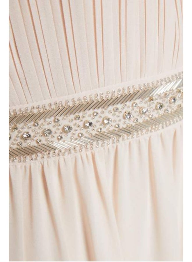 tfnc LONDON - Hale Midi Dress Beige - Image 1