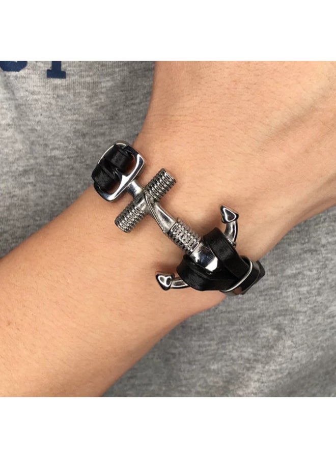 Miracle Empire Stainless Steel Anker Hand Bracelet - Image 1