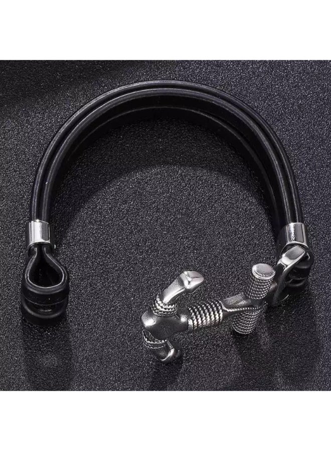 Miracle Empire Stainless Steel Anker Hand Bracelet - Image 2