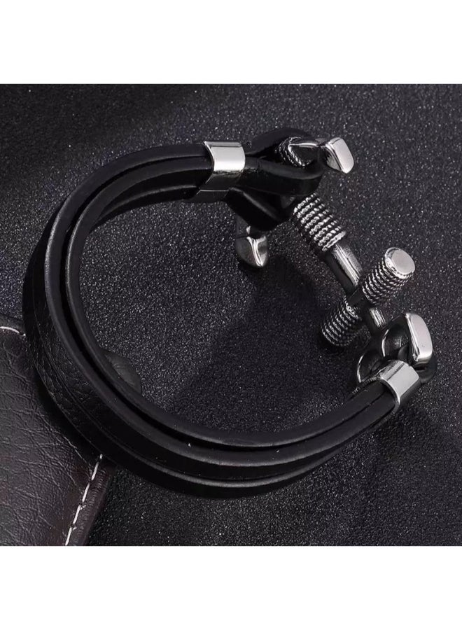 Miracle Empire Stainless Steel Anker Hand Bracelet - Image 3