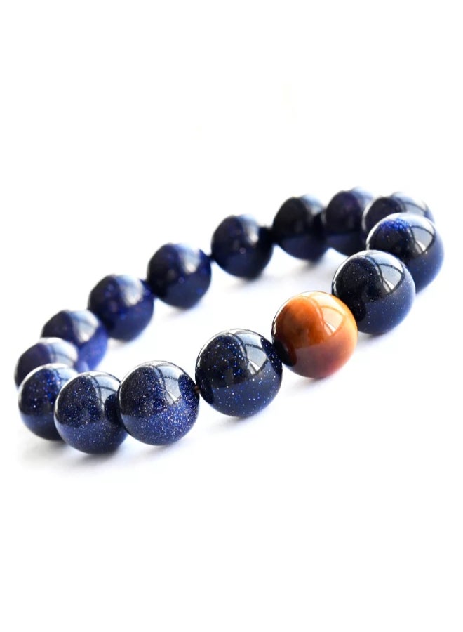 Miracle Empire Volcanic Stone Tiger Eye Matte Onyx Bracelet - Image 1