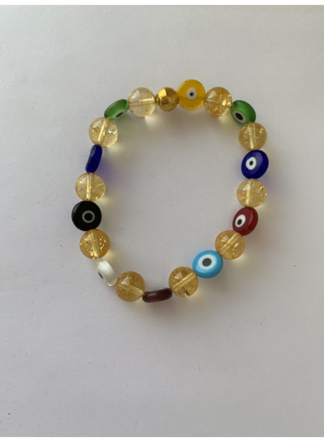 Miracle Empire Citrine And Eyes Abundance Attraction Bracelet - Image 2