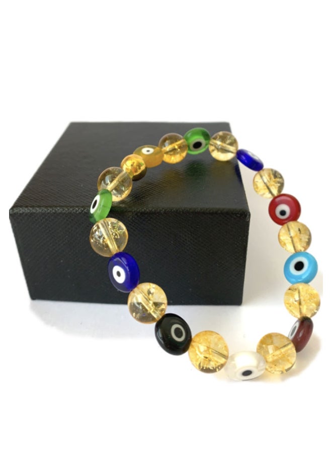 Miracle Empire Citrine And Eyes Abundance Attraction Bracelet - Image 3