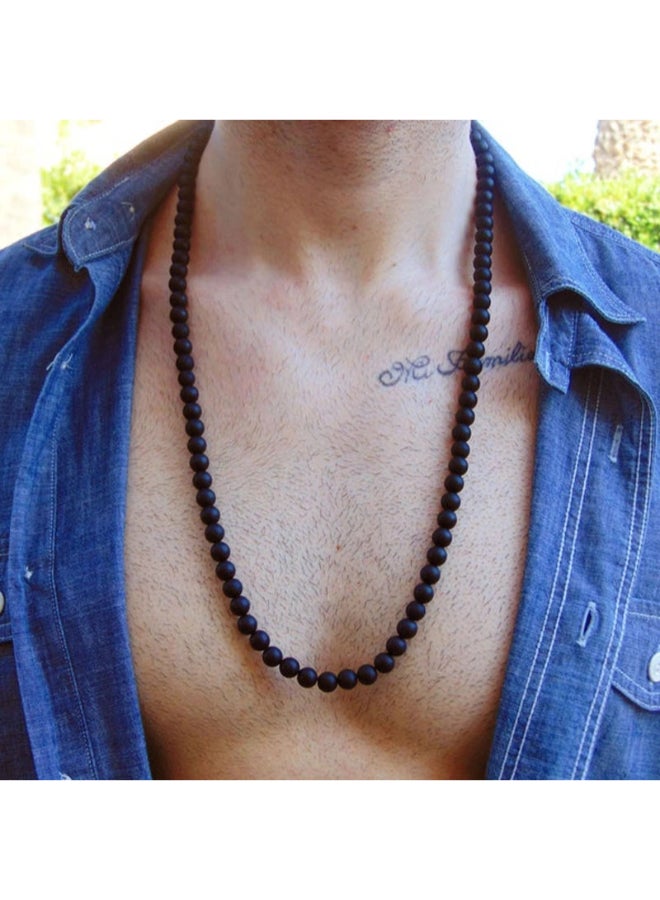 Miracle Empire Matte Onyx Lucky Charm Necklace  - Image 1