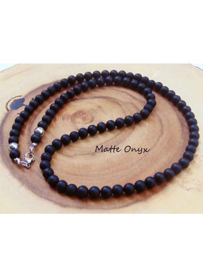 Miracle Empire Matte Onyx Lucky Charm Necklace  - Image 2