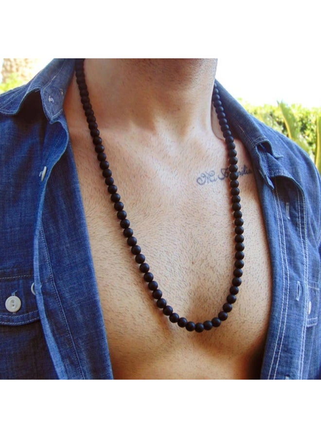 Miracle Empire Matte Onyx Lucky Charm Necklace  - Image 3