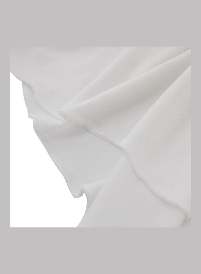 وشاح مريح برقبة علوية أبيض  - Image 3